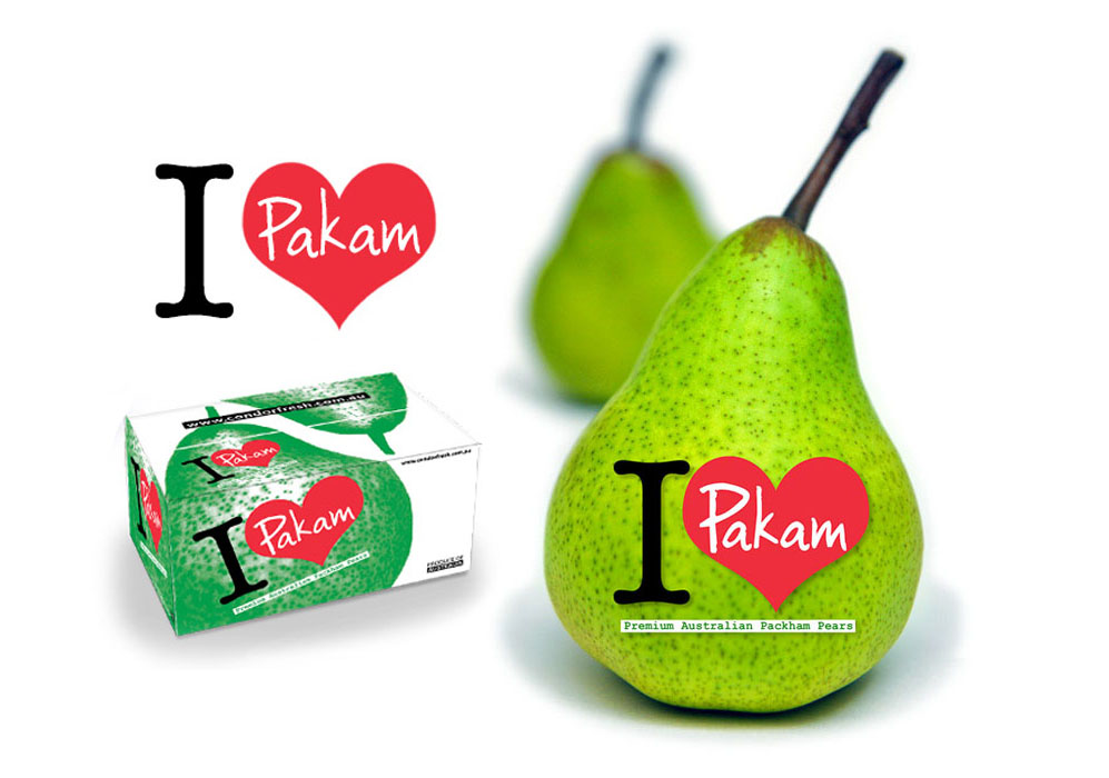 I Heart Pakam pear brand